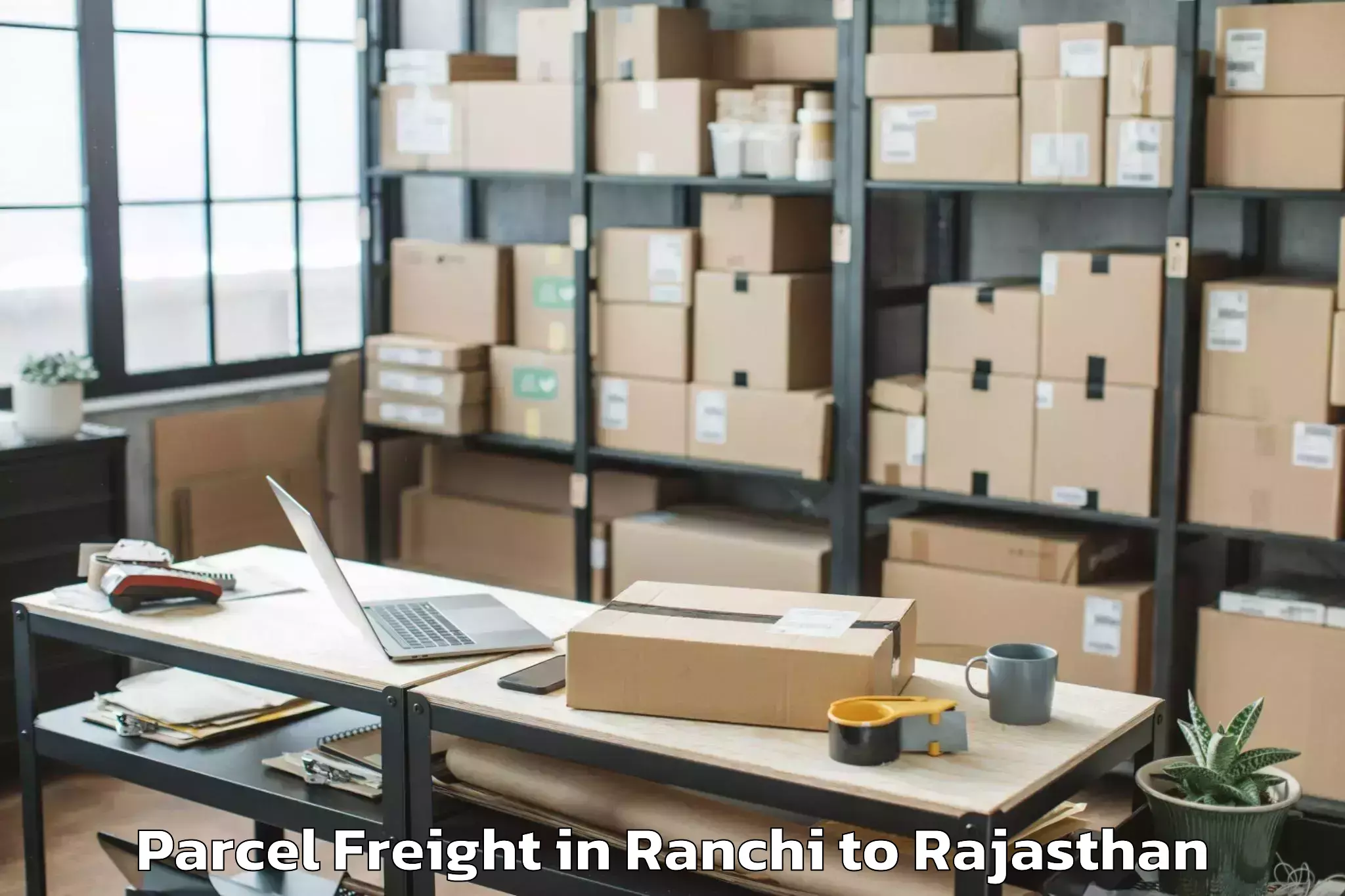 Book Ranchi to Bandikui Parcel Freight Online